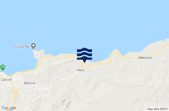 Díli, Timor Lesteの潮見表地図