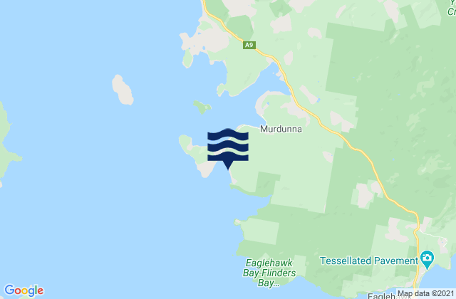 Eaglehawk Neck Reef, Australiaの潮見表地図