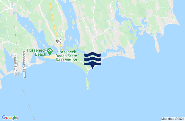 East Horseneck Beach, United Statesの潮見表地図