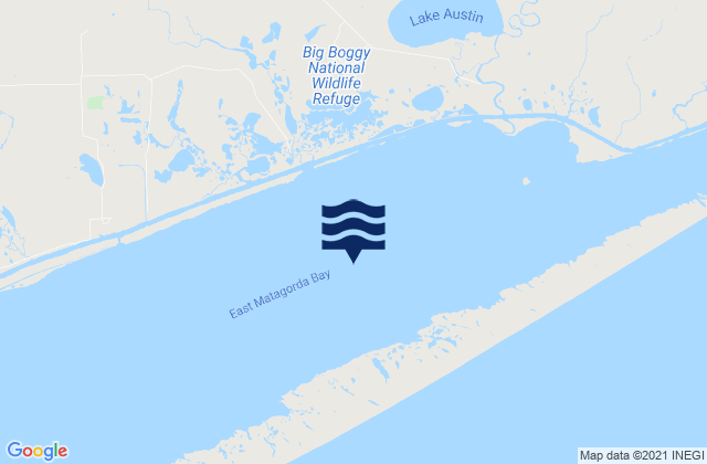 East Matagorda Bay, United Statesの潮見表地図