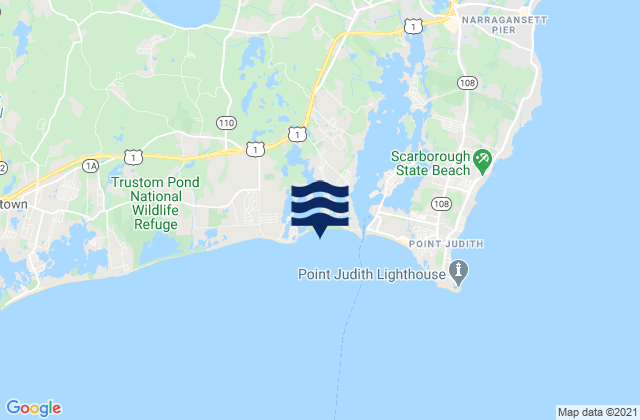 East Matunuck State Beach, United Statesの潮見表地図