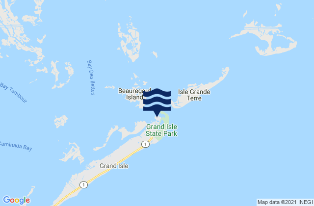 East Point Grand Isle, United Statesの潮見表地図