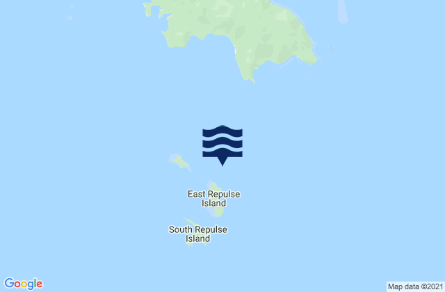 East Repulse Island, Australiaの潮見表地図