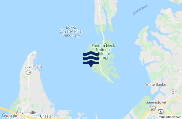 Eastern Neck Island, United Statesの潮見表地図