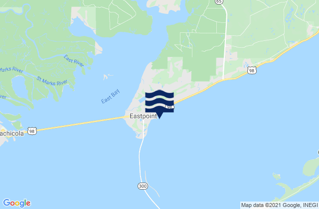 Eastpoint, United Statesの潮見表地図