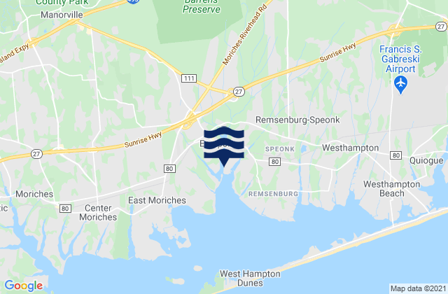 Eastport, United Statesの潮見表地図