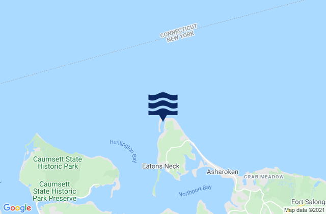 Eatons Neck Point, United Statesの潮見表地図
