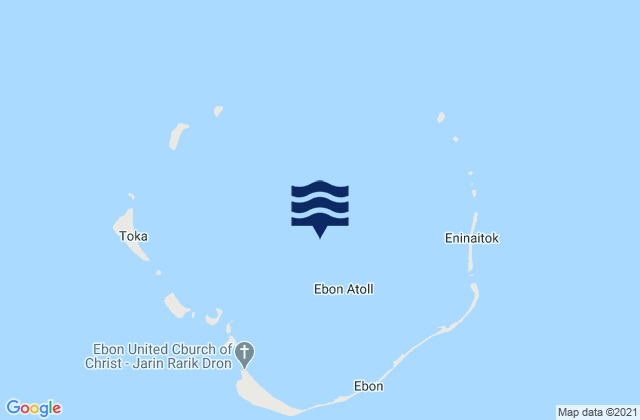 Ebon Atoll, Marshall Islandsの潮見表地図