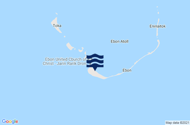 Ebon, Marshall Islandsの潮見表地図