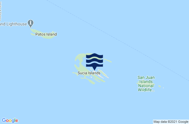 Echo Bay Sucia Islands, United Statesの潮見表地図