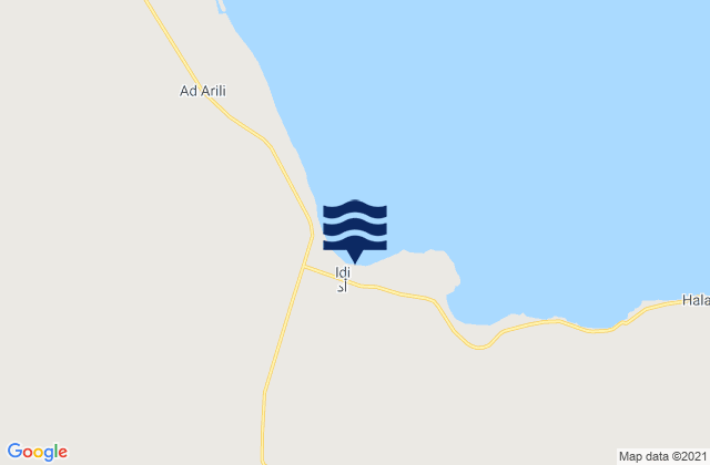 Edd, Eritreaの潮見表地図