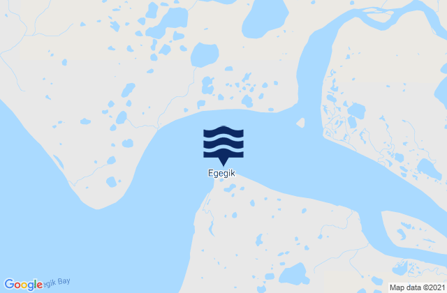 Egegik, United Statesの潮見表地図