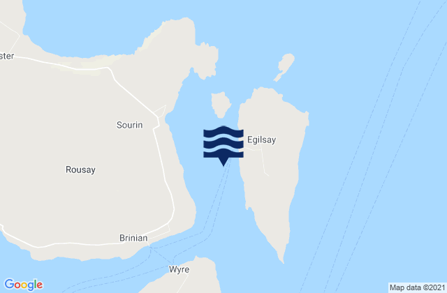 Egilsay, United Kingdomの潮見表地図