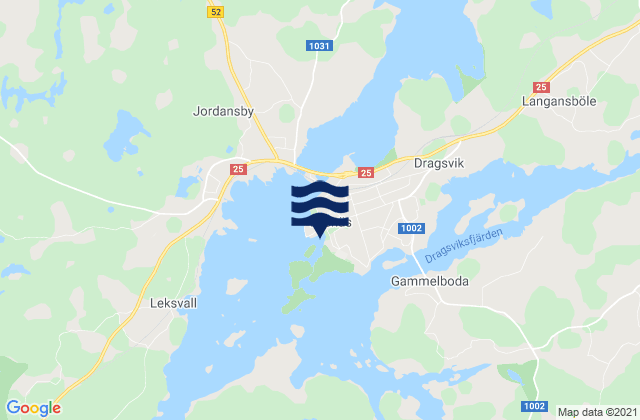 Ekenäs, Finlandの潮見表地図