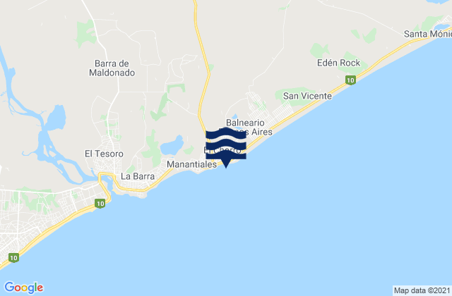 El Chorro, Brazilの潮見表地図