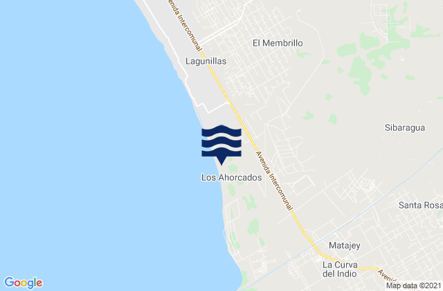 El Corozo, Venezuelaの潮見表地図