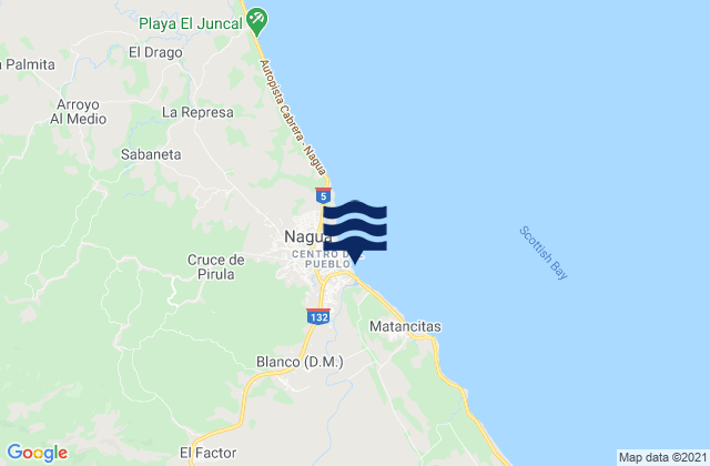 El Factor, Dominican Republicの潮見表地図