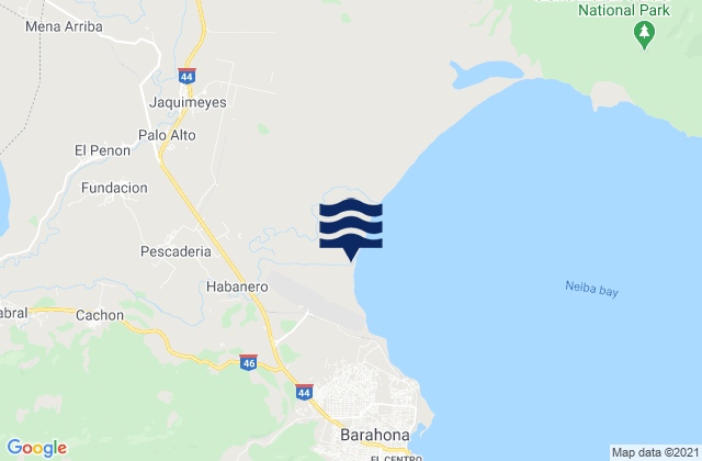 El Peñón, Dominican Republicの潮見表地図