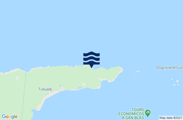 El Porvenir, Panamaの潮見表地図