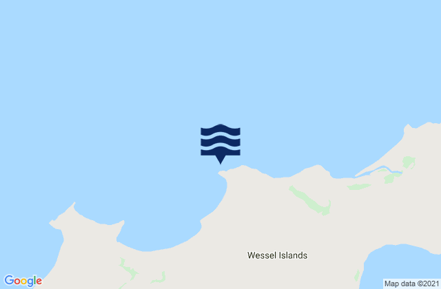 Elcho Island, Australiaの潮見表地図