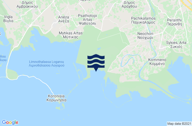 Eleoúsa, Greeceの潮見表地図