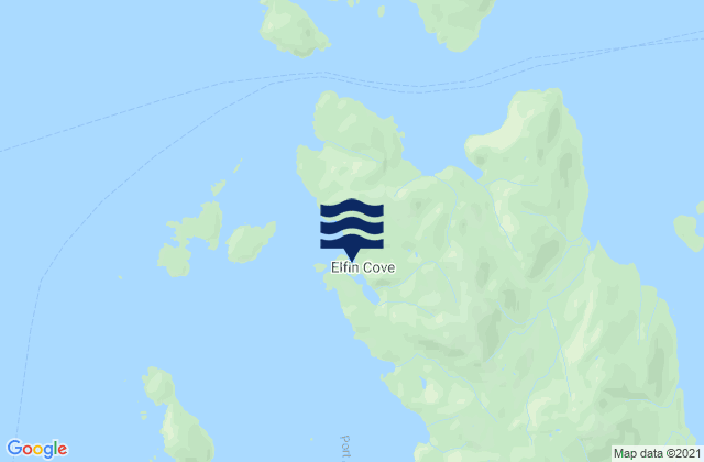 Elfin Cove, United Statesの潮見表地図
