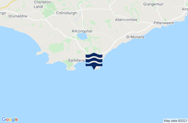 Elie Ness, United Kingdomの潮見表地図