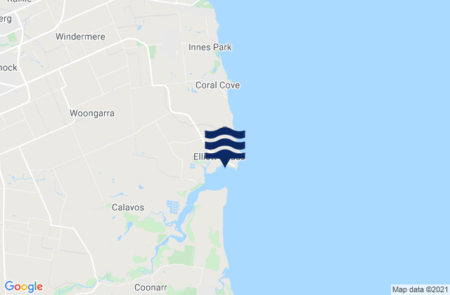 Elliot Heads, Australiaの潮見表地図