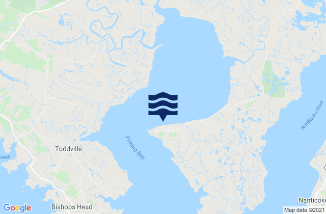 Elliott Island, United Statesの潮見表地図