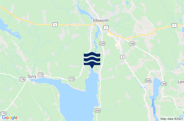 Ellsworth Union River, United Statesの潮見表地図