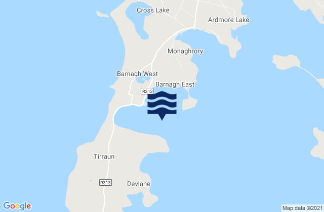 Elly Bay, Irelandの潮見表地図