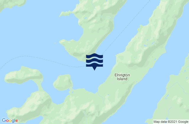 Elrington Passage, United Statesの潮見表地図