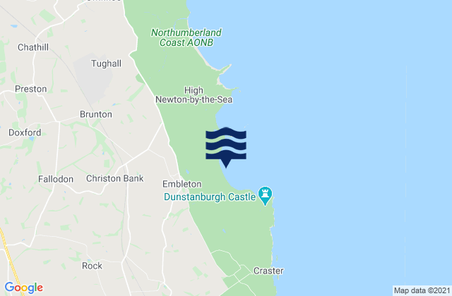 Embleton Bay Beach, United Kingdomの潮見表地図