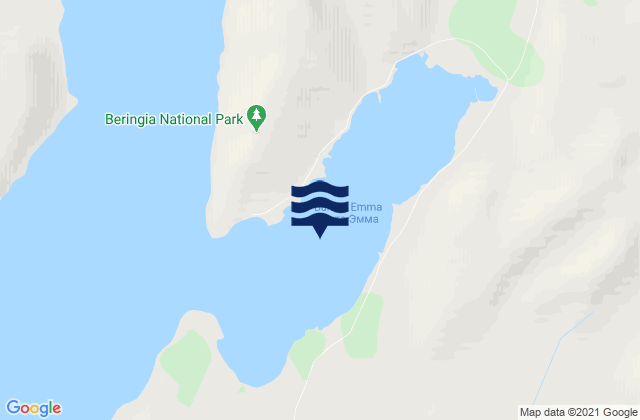 Emma Bay (Provideniya Bay), Russiaの潮見表地図