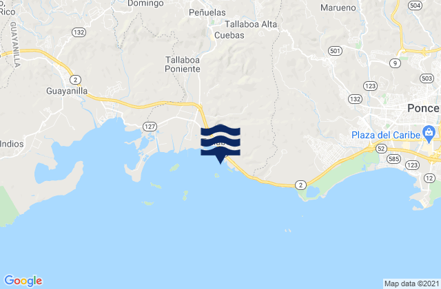 Encarnación Barrio, Puerto Ricoの潮見表地図