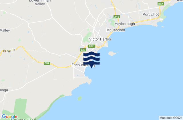 Encounter Bay, Australiaの潮見表地図