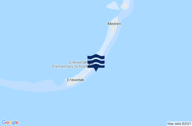 Enewetak, Micronesiaの潮見表地図