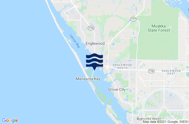 Englewood (Lemon Bay), United Statesの潮見表地図