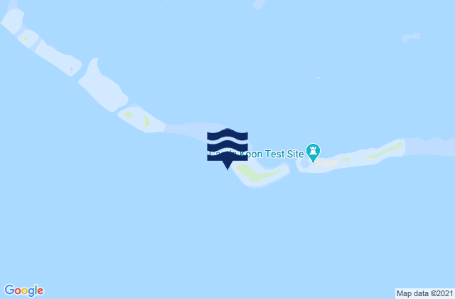 Eniirikku Island Bikini Atoll, Micronesiaの潮見表地図