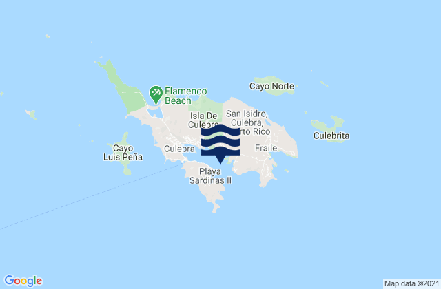 Ensenada Honda Culebra Island, Puerto Ricoの潮見表地図