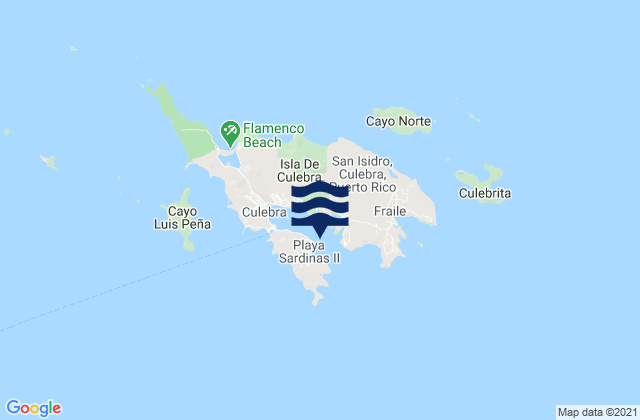 Ensenada Honda, Puerto Ricoの潮見表地図