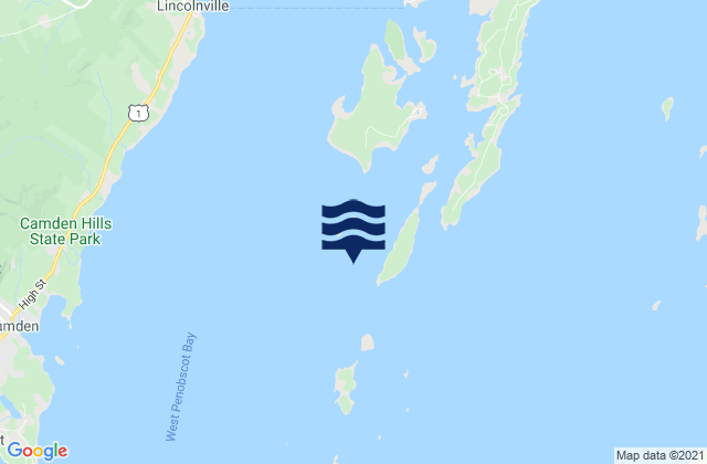 Ensign Island SSE of, United Statesの潮見表地図