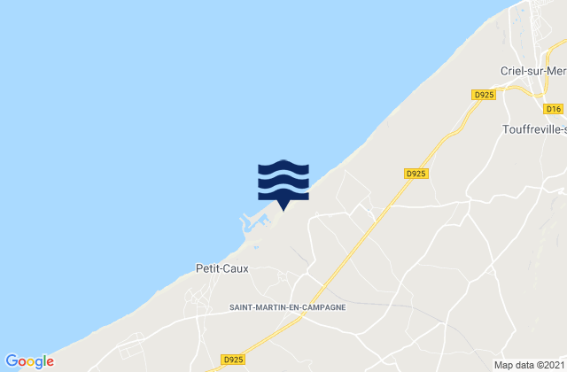 Envermeu, Franceの潮見表地図