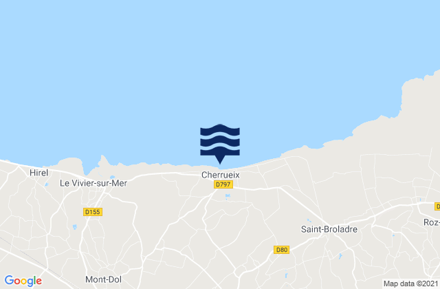 Epiniac, Franceの潮見表地図
