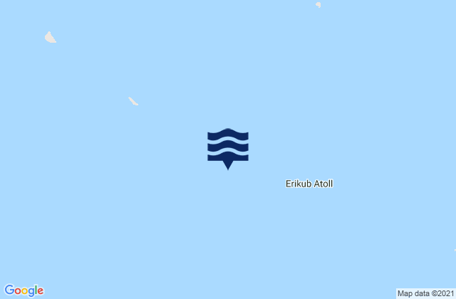 Erikub Atoll, Marshall Islandsの潮見表地図