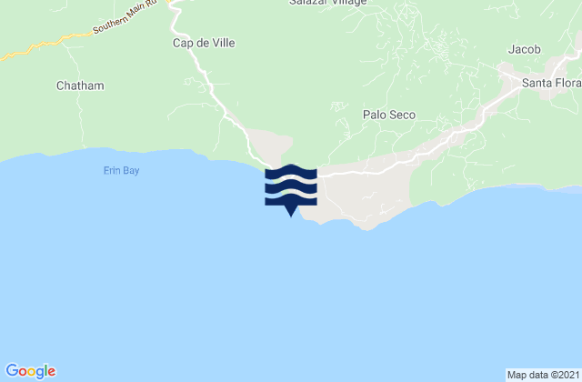 Erin Bay, Trinidad and Tobagoの潮見表地図