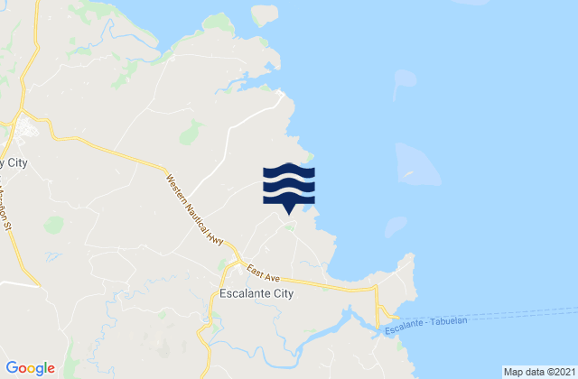 Escalante, Philippinesの潮見表地図