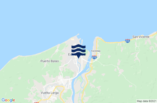 Esmeraldas, Ecuadorの潮見表地図