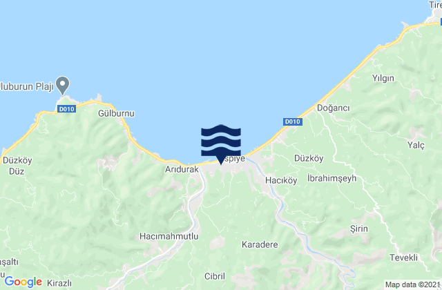 Espiye, Turkeyの潮見表地図