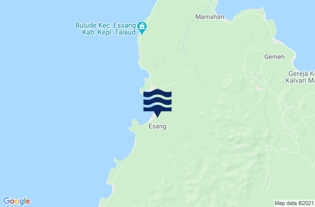Essang, Indonesiaの潮見表地図